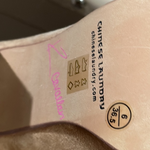 Chinese Laundry Kristin Cavallari Laurel Suede Peep Toe Booties - Picture 10 of 12